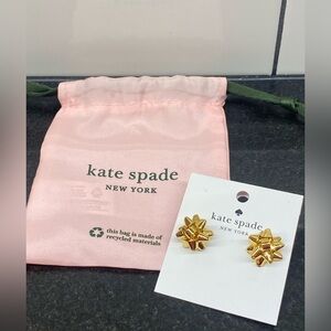 Kate Spade Gold Bow Earrings